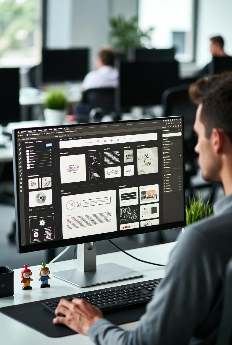 Innovative web design interface